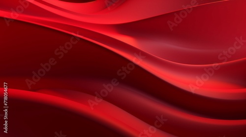 Abstract red wave background.Generative AI
