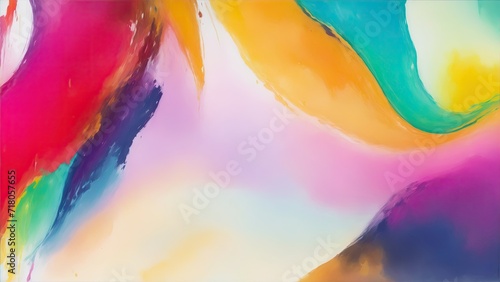 Abstract acrylic paint background, Mixing multicolored oil paint Textured Background