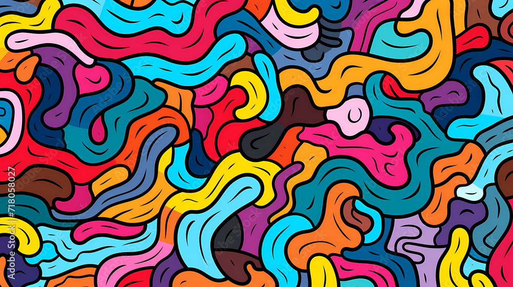 Abstract seamless doodle background, artistic backdrop Abstract seamless doodle background, artistic backdrop