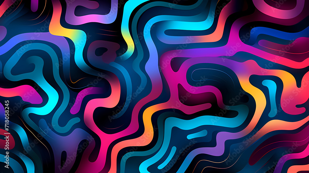 Fototapeta premium Abstract seamless doodle background, artistic backdrop
