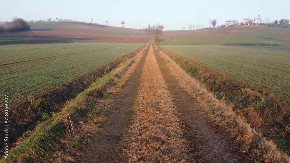 Country road in Valmadonna - Monferrato - Alessandria - Piedmont - Italy Country road in Valmadonna - Monferrato - Alessandria - Piedmont - Italy