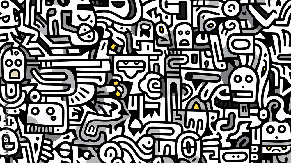 Abstract seamless doodle background, artistic backdrop Abstract seamless doodle background, artistic backdrop