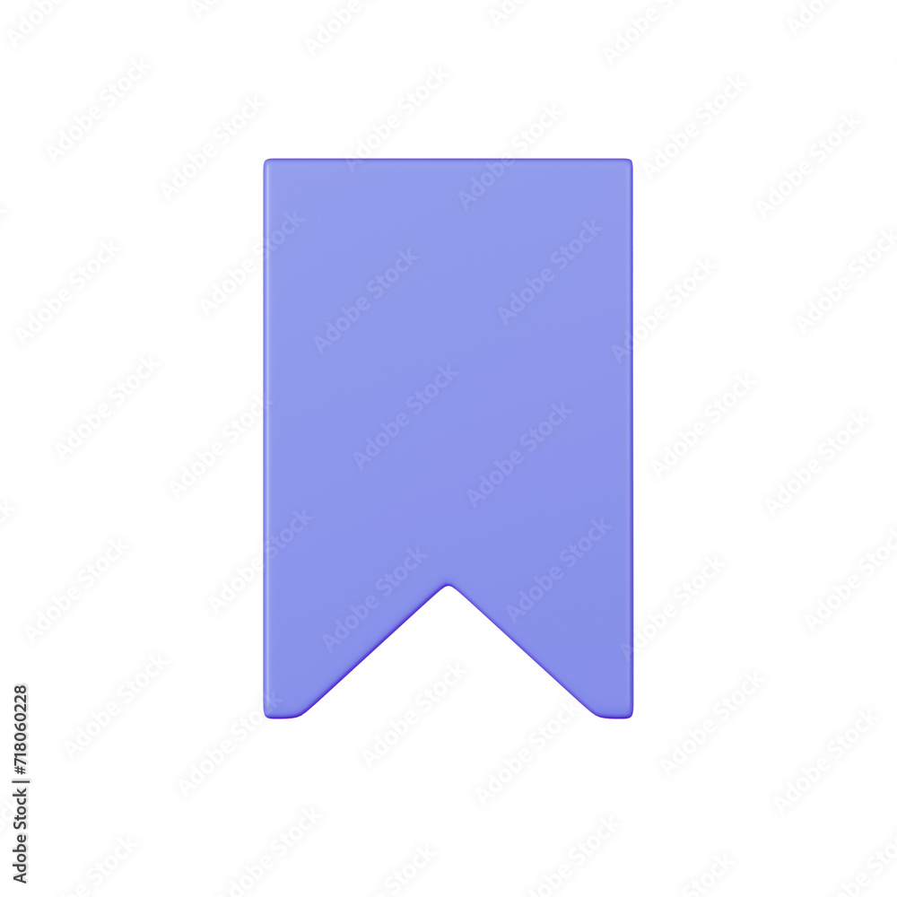 Bookmark UI 3d icon render high quality and transparent background Bookmark UI 3d icon render high quality and transparent background