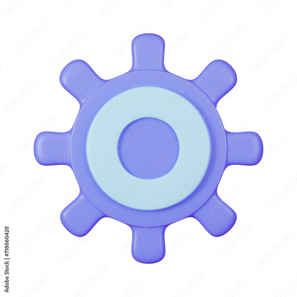 Setting UI 3d icon render high quality and transparent background Setting UI 3d icon render high quality and transparent background