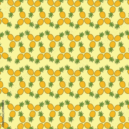 creative background design with a fruit theme with the basic shape of a pineapple