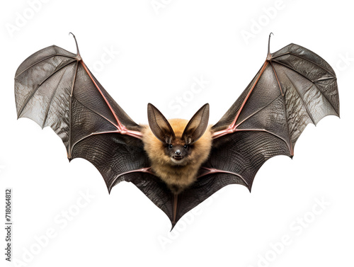 Flying Bat, isolated on a transparent or white background