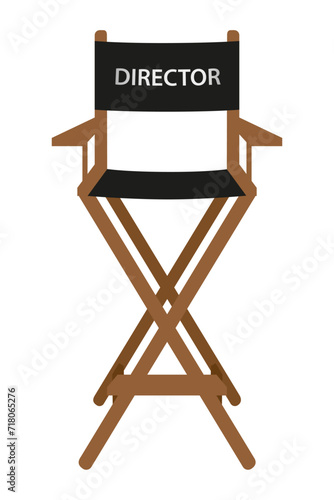director cinema chair stock vector illustration
