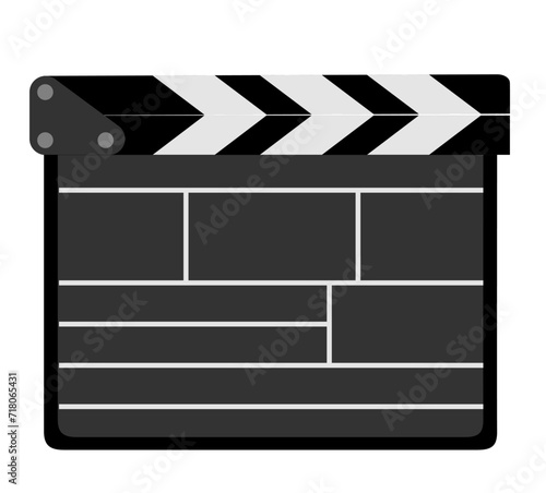 movie clapper stock vector illustration