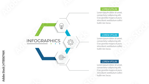 Vector infographic design template with 3 options or steps