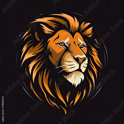 Lion Animal Colorful Logo Symbol Artwork Icon Generative AI