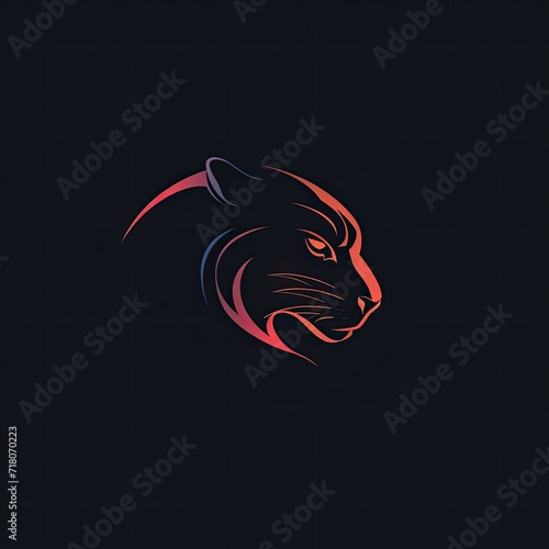 Panther Animal Colorful Symbol Art Figure Generative AI