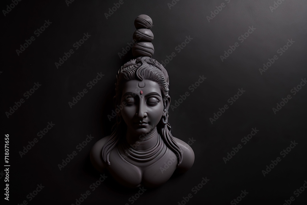 Budha, ganesh, kali, shiva, kanakamuni, adi buddha card, banner with place for text. Generative AI Budha, ganesh, kali, shiva, kanakamuni, adi buddha card, banner with place for text. Generative AI