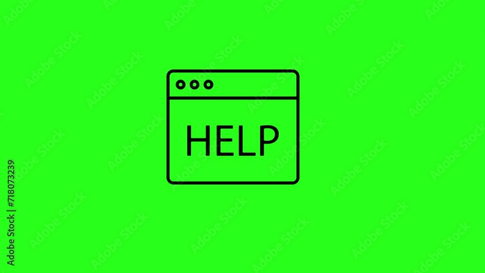 Help text animation with pc tab with green screen background. laptop 4k video animation. emerging laptop animated outline icon. for web design, e-business, animation, cyberspace, hd, laptop, logotype, Help text animation with pc tab with green screen background. laptop 4k video animation. emerging laptop animated outline icon. for web design, e-business, animation, cyberspace, hd, laptop, logotype,