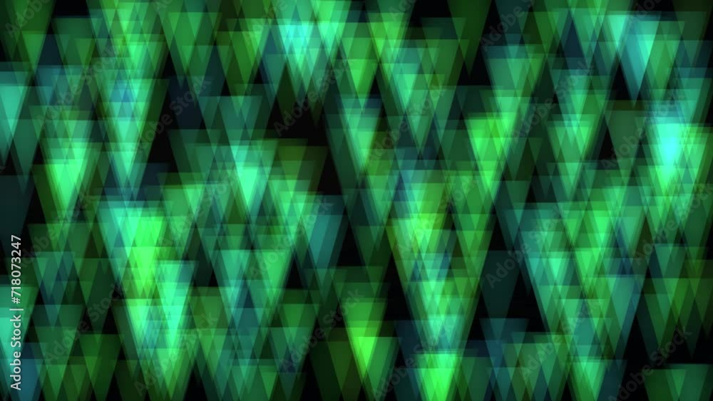 Animation of triangle emerald green bokeh Animation of triangle emerald green bokeh