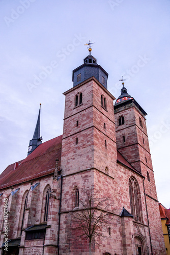 Kleine Winterwanderung durch die Fachwerkstadt von Schmalkalden - Thüringen - Deutschland