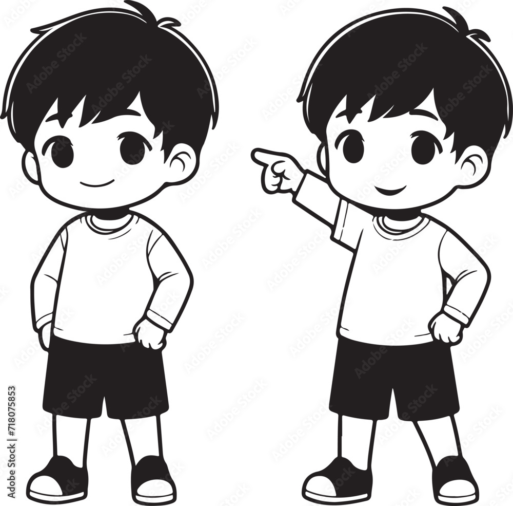 Silhouette of child vector illustration Silhouette of child vector illustration