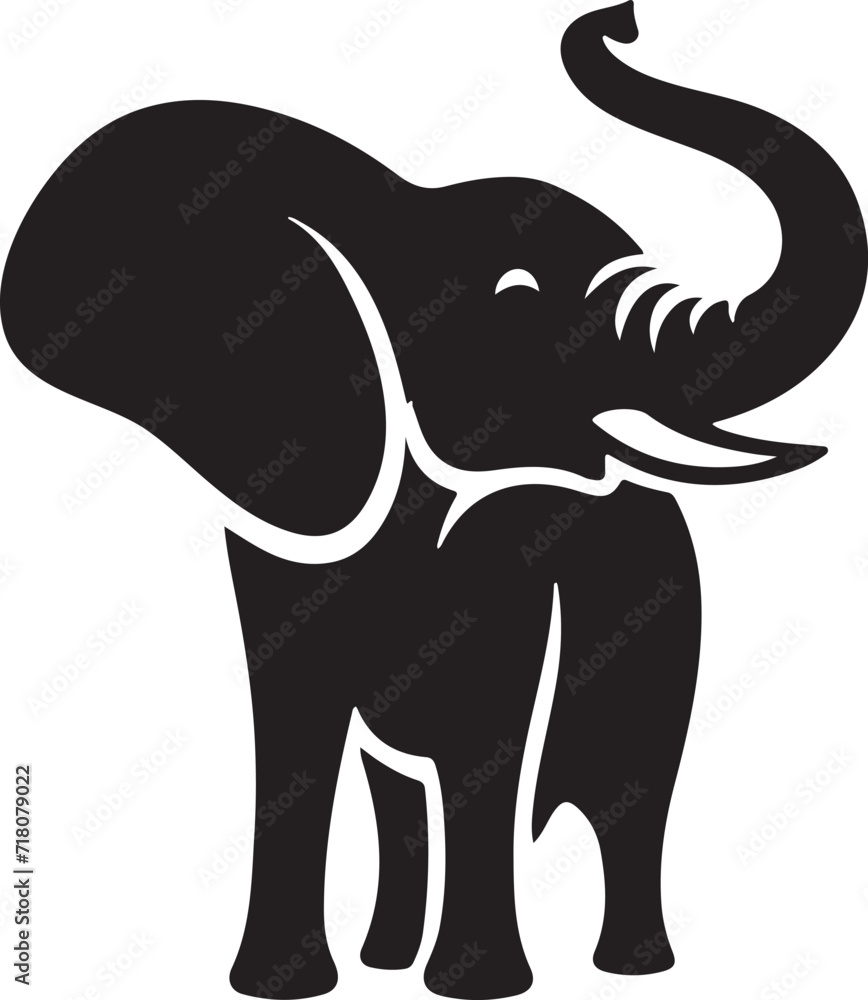elephant baby cartoon vector illustration