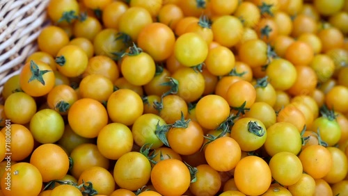 Locally grown cheery tomatoes are showcased and offered for sale during the agriculture festival in the UAE. photo