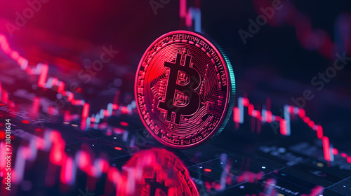 Crypto and bitcoin exchange traded fund or spot price ETF funds application gets approved concept photo