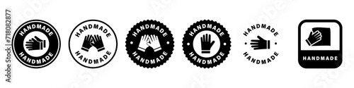 Handmade Sign Collection. Vector Labels for product package.