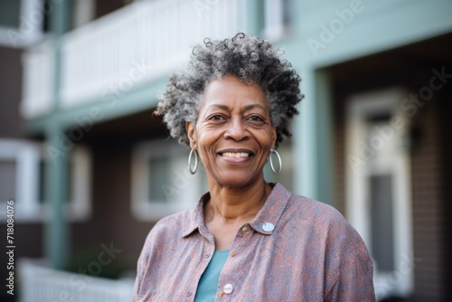 Portrait of a senior woman smiling at home