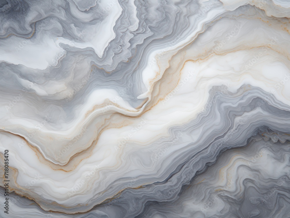 Obraz premium White curly marble texture background