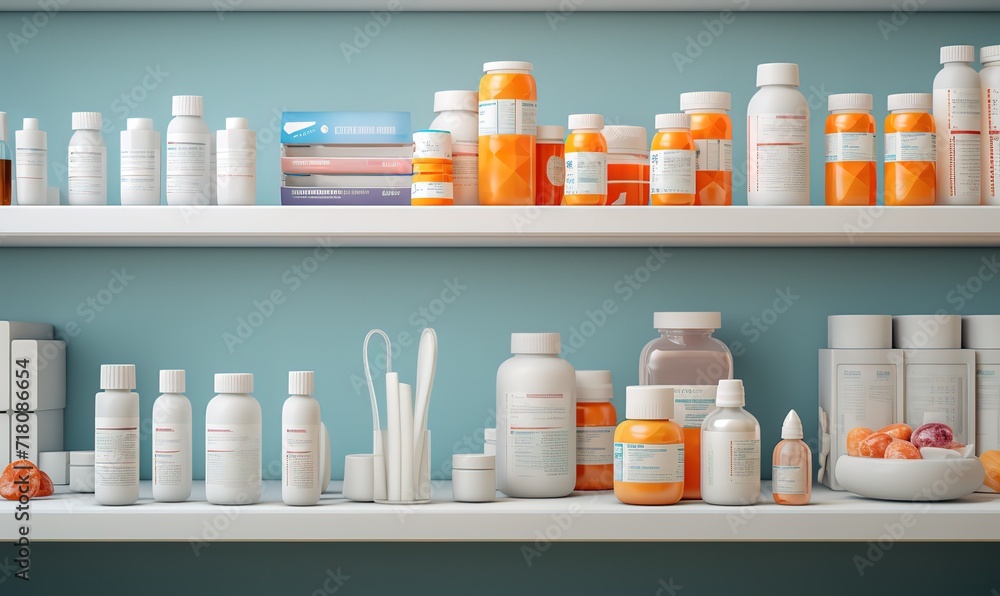 A pharmacy shop that sells various kinds of medicine. generative AI A pharmacy shop that sells various kinds of medicine. generative AI
