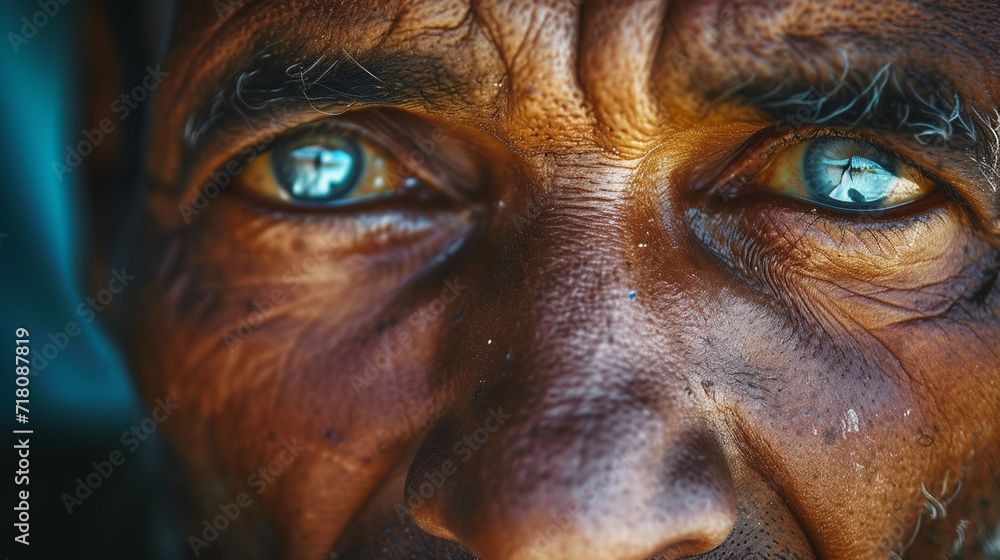 Inspiring photo of a humanitarian worker, capturing compassion and empathy in their eyes, remarkable faces, humanitarian portrait, hd, compassionate with copy space Inspiring photo of a humanitarian worker, capturing compassion and empathy in their eyes, remarkable faces, humanitarian portrait, hd, compassionate with copy space