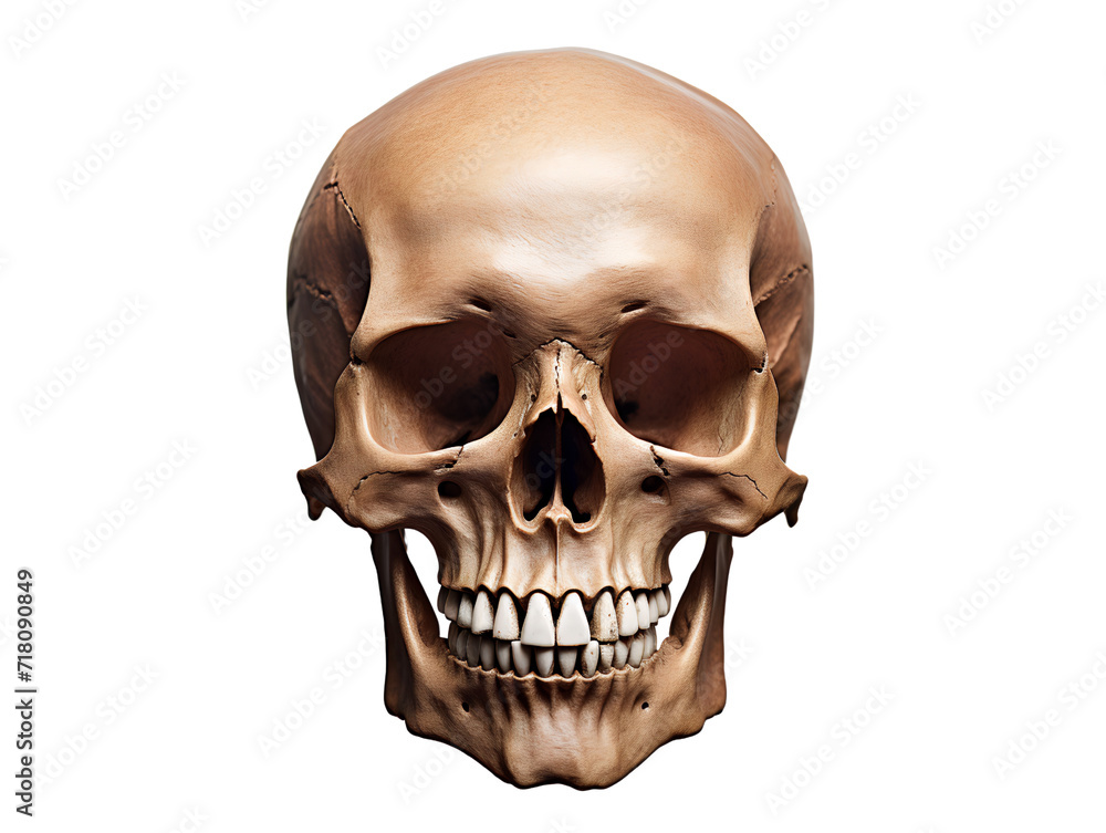 Skull, isolated on a transparent or white background