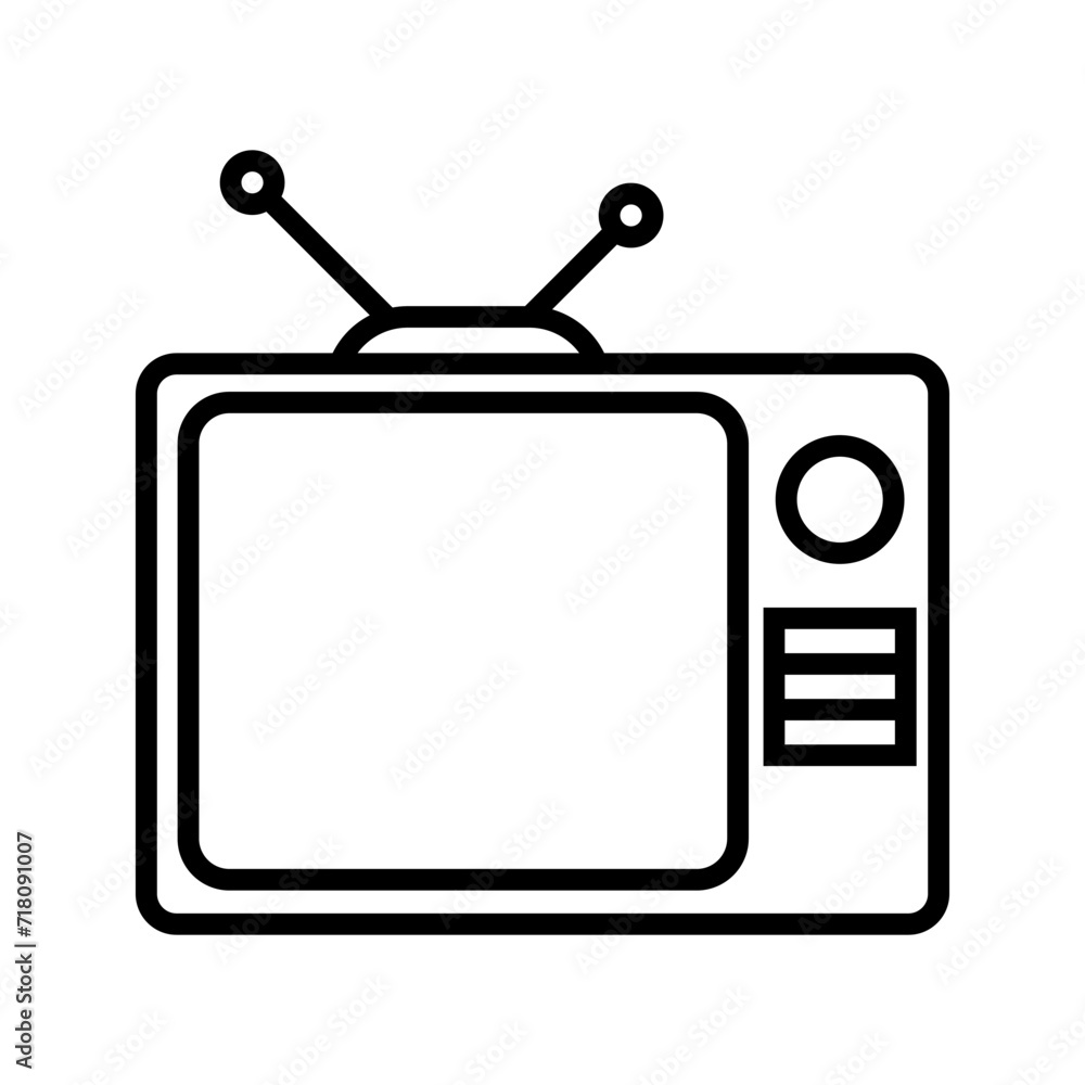old television vector icon old television vector icon