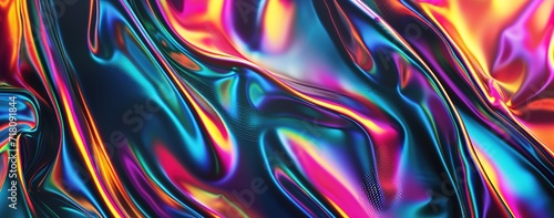 Mesmerizing abstract liquid art - a swirling mixture of purple, pink and black tones creating a hypnotic visual experience photo