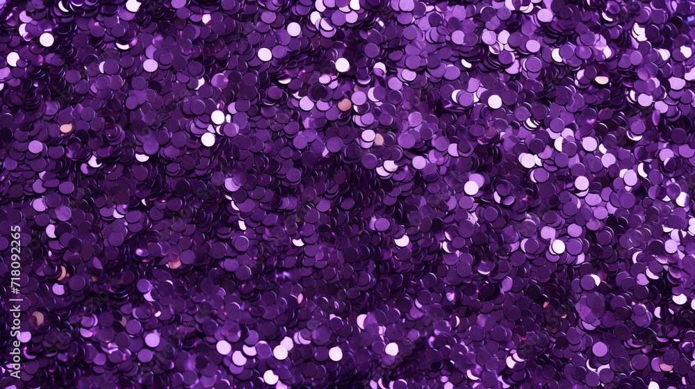 The background texture is made of plastic and has purple glitter. The background texture is made of plastic and has purple glitter.