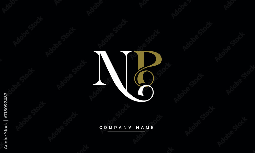 NP, PN, N, P Abstract Letters Logo Monogram NP, PN, N, P Abstract Letters Logo Monogram