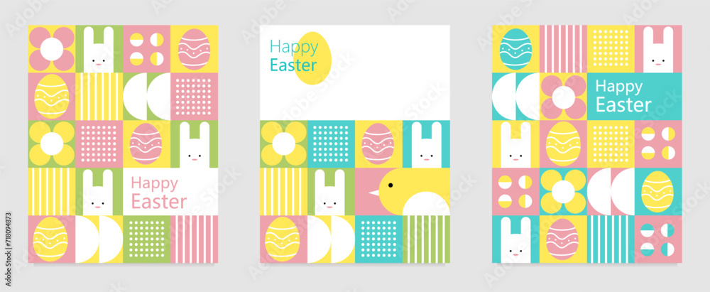 Set of Easter posters Set of Easter posters
