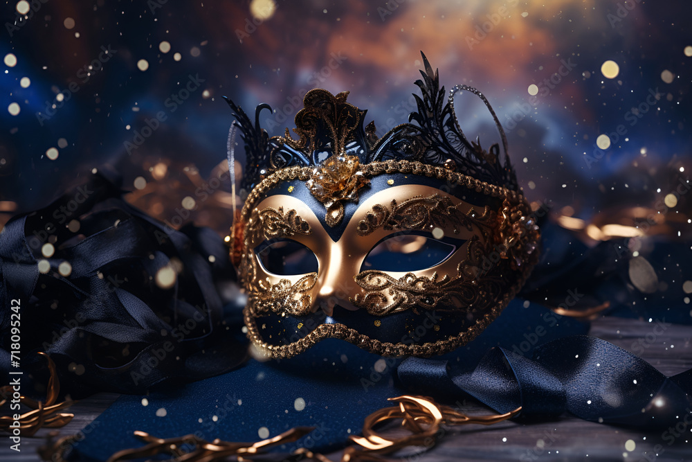 photo of a mask with a mask festival concept