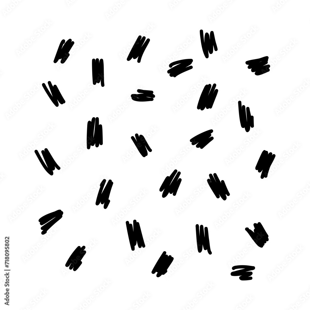 Hand drawn abstract texture. Vector scribble, dots, and strokes collection. Doodle shapes. Trendy illustration. Graphic vector freehand texture. Black Ink dots isolated on a white background. Hand drawn abstract texture. Vector scribble, dots, and strokes collection. Doodle shapes. Trendy illustration. Graphic vector freehand texture. Black Ink dots isolated on a white background.