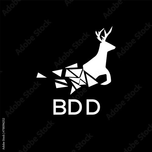 BDD Letter logo design template vector. BDD Business abstract connection vector logo. BDD icon circle logotype.
