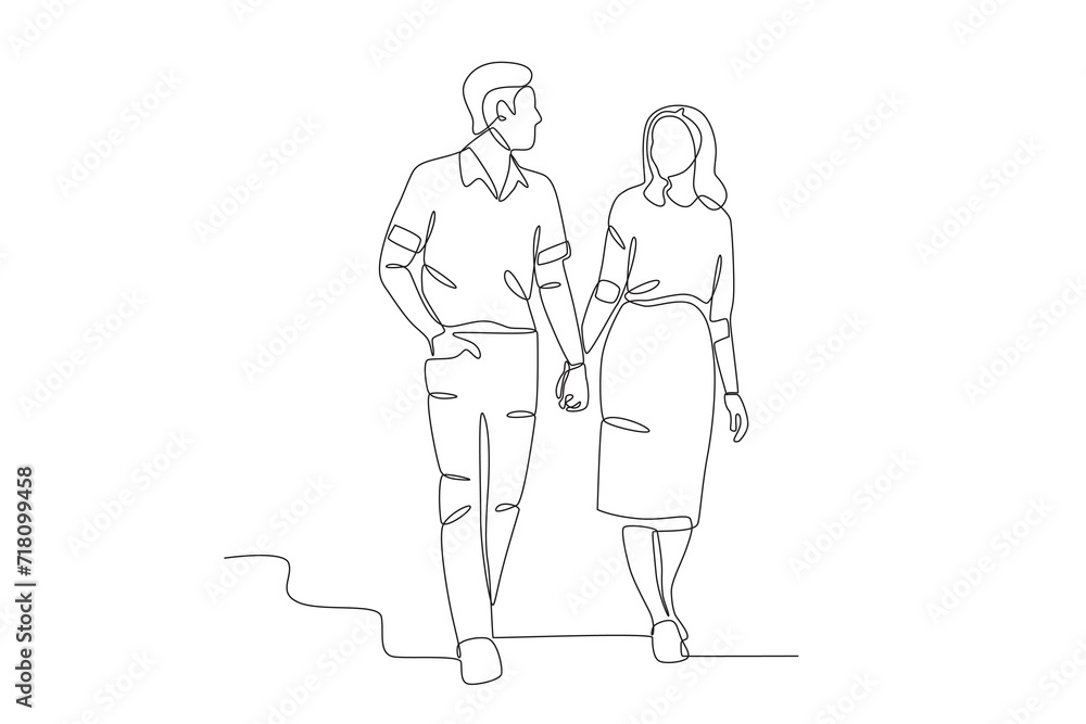 Couple on a walk