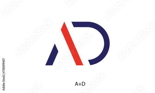 Free Download AD Letter Logo Design. Creative Modern A D Letters Icon vector - GFXLoad