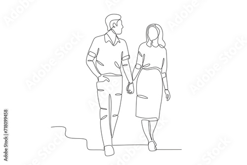 Couple on a walk