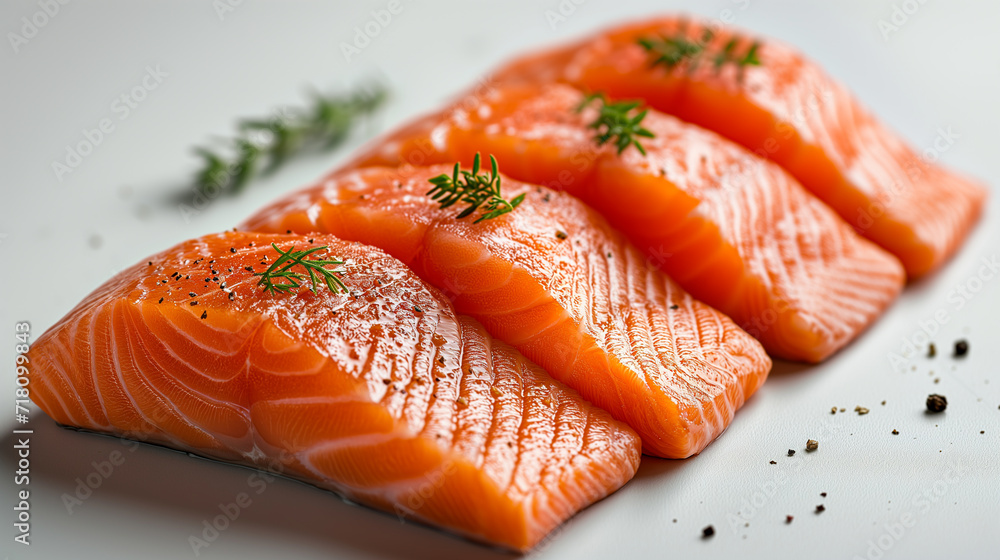 Succulent Sashimi-Grade Salmon: Culinary Artistry Meets Freshness Succulent Sashimi-Grade Salmon: Culinary Artistry Meets Freshness