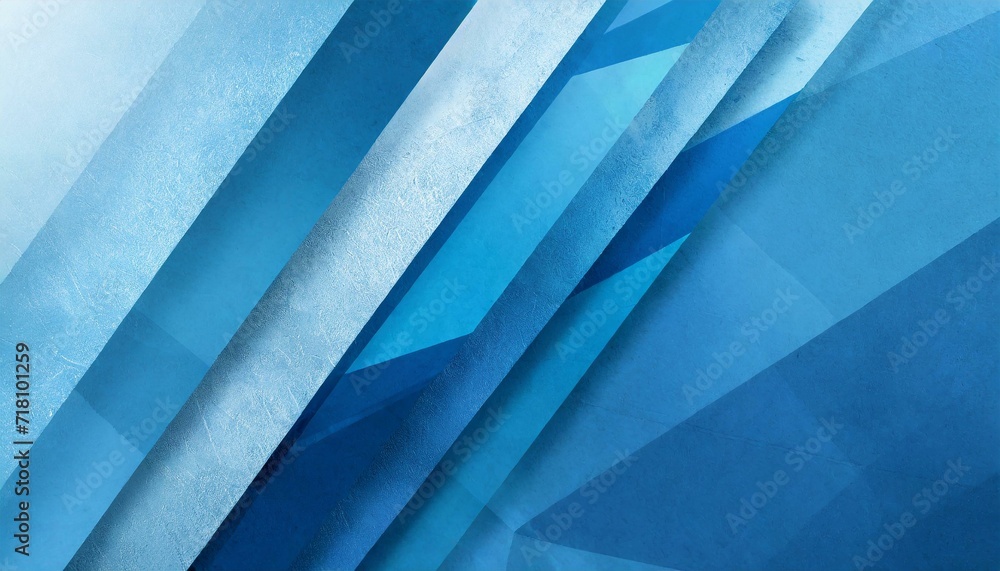 Obraz premium Abstract blue background geometric shapes frame. 