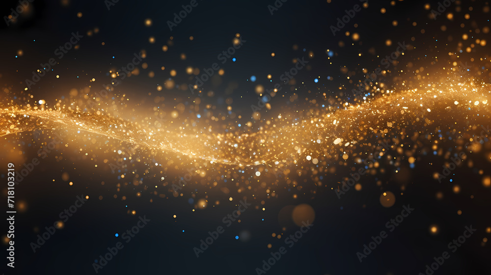 Obraz premium Abstract glitter lights background. Blurred bokeh effect