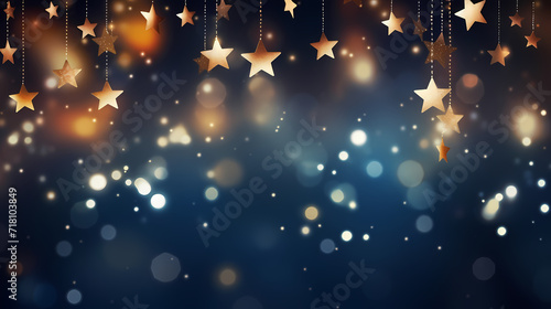 Abstract glitter lights background. Blurred bokeh effect