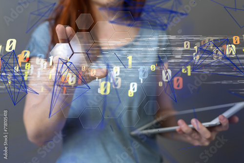 Global network. Blockchain....