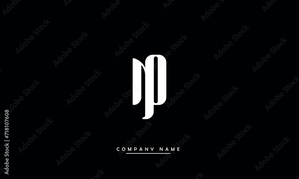 NO, ON, N, O Abstract Letters Logo Monogram NO, ON, N, O Abstract Letters Logo Monogram