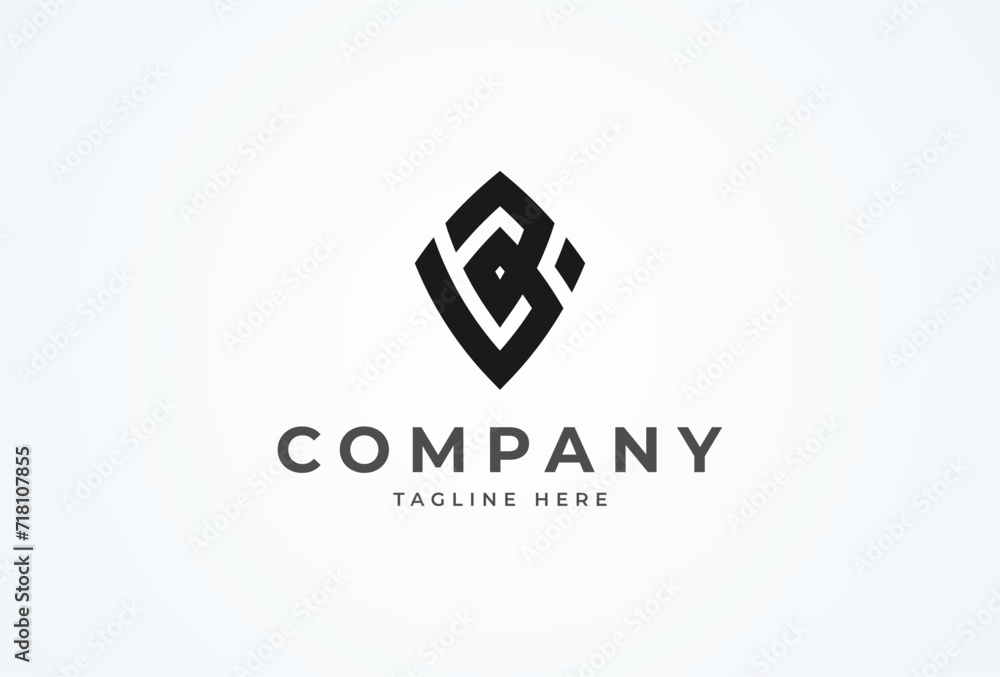 Initial BV Logo. monogram logo design combination of letters B and V. Flat Vector Logo Design Template element. vector illustration Initial BV Logo. monogram logo design combination of letters B and V. Flat Vector Logo Design Template element. vector illustration