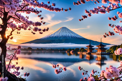 japanese cherry blossoms photo