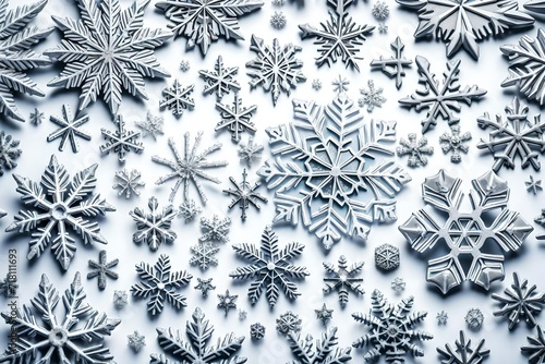 seamless pattern with snowflakes