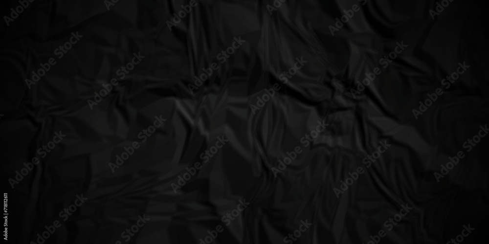 Dark black paper crumpled texture. black fabric crushed textured crumpled. Black wrinkly backdrop paper background. panorama grunge wrinkly paper texture background, crumpled pattern texture. Dark black paper crumpled texture. black fabric crushed textured crumpled. Black wrinkly backdrop paper background. panorama grunge wrinkly paper texture background, crumpled pattern texture.